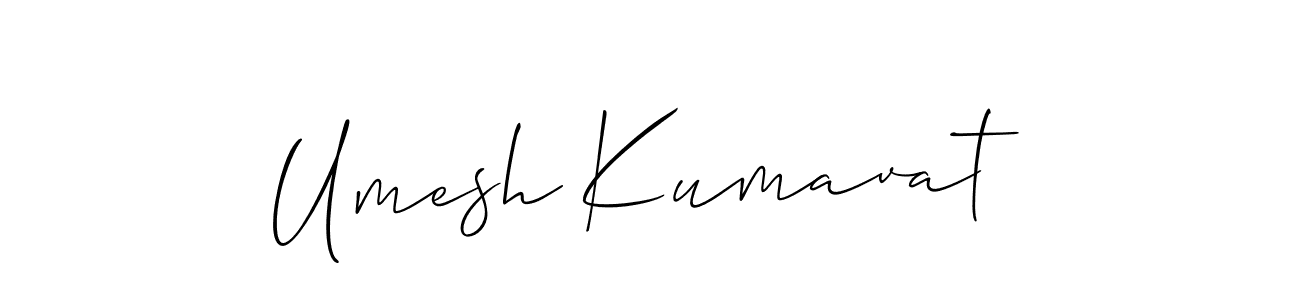 Make a short Umesh Kumavat signature style. Manage your documents anywhere anytime using Allison_Script. Create and add eSignatures, submit forms, share and send files easily. Umesh Kumavat signature style 2 images and pictures png