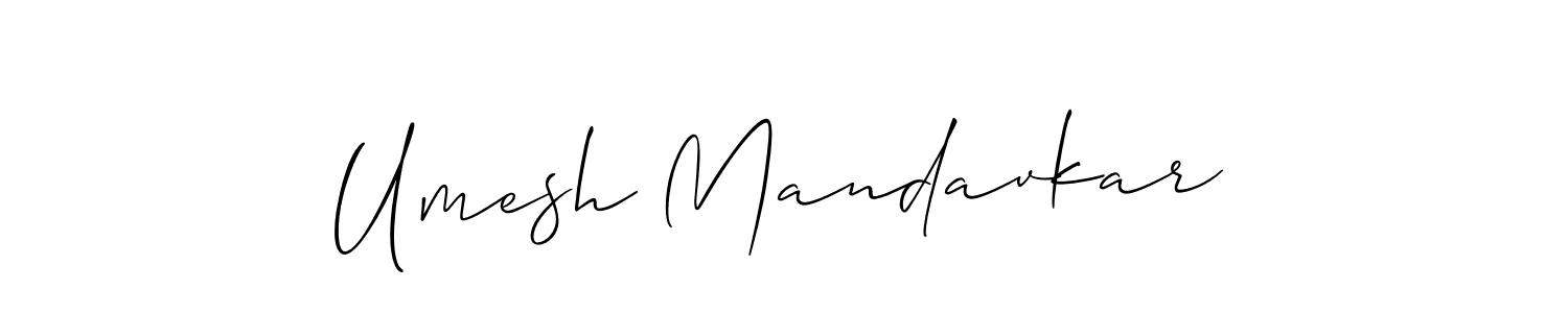 You should practise on your own different ways (Allison_Script) to write your name (Umesh Mandavkar) in signature. don't let someone else do it for you. Umesh Mandavkar signature style 2 images and pictures png