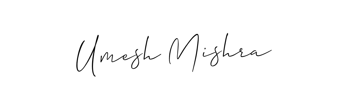 Create a beautiful signature design for name Umesh Mishra. With this signature (Allison_Script) fonts, you can make a handwritten signature for free. Umesh Mishra signature style 2 images and pictures png