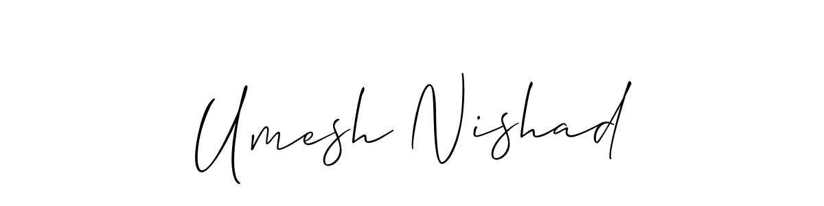 Check out images of Autograph of Umesh Nishad name. Actor Umesh Nishad Signature Style. Allison_Script is a professional sign style online. Umesh Nishad signature style 2 images and pictures png