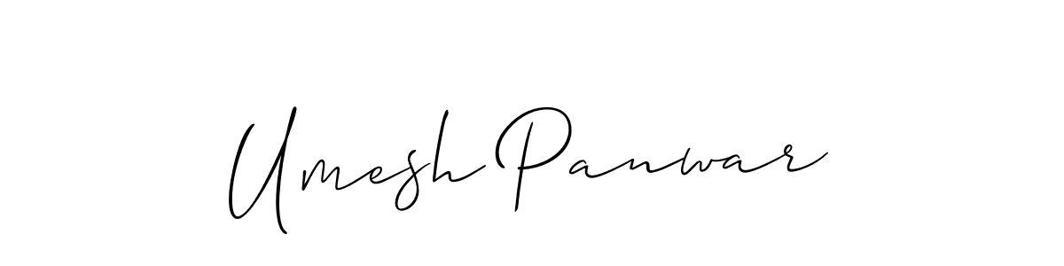 Also we have Umesh Panwar name is the best signature style. Create professional handwritten signature collection using Allison_Script autograph style. Umesh Panwar signature style 2 images and pictures png