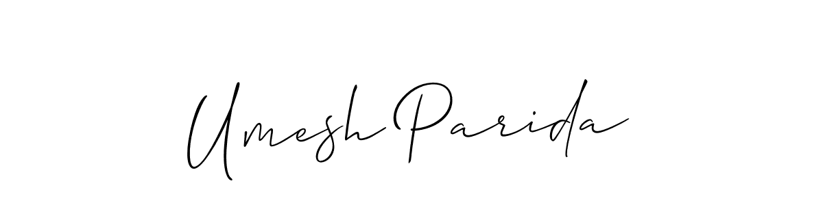 How to make Umesh Parida signature? Allison_Script is a professional autograph style. Create handwritten signature for Umesh Parida name. Umesh Parida signature style 2 images and pictures png