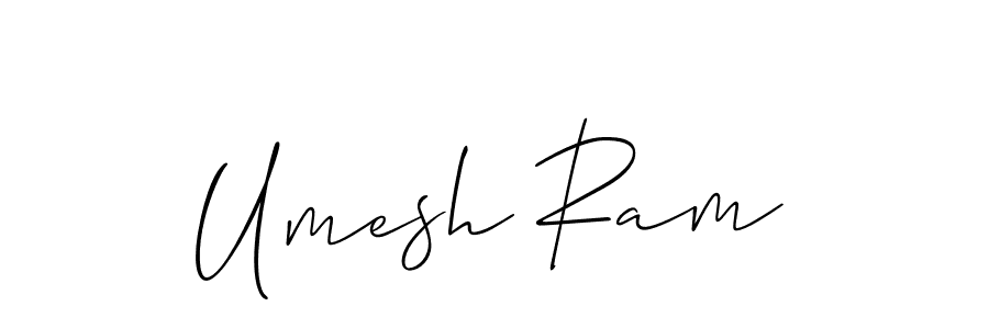 Best and Professional Signature Style for Umesh Ram. Allison_Script Best Signature Style Collection. Umesh Ram signature style 2 images and pictures png