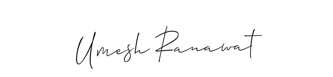 How to Draw Umesh Ranawat signature style? Allison_Script is a latest design signature styles for name Umesh Ranawat. Umesh Ranawat signature style 2 images and pictures png