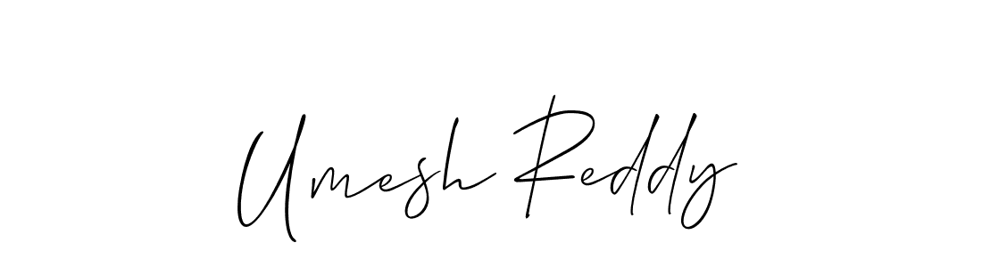 How to make Umesh Reddy name signature. Use Allison_Script style for creating short signs online. This is the latest handwritten sign. Umesh Reddy signature style 2 images and pictures png
