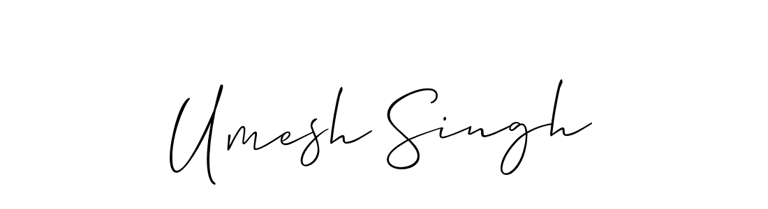 Umesh Singh stylish signature style. Best Handwritten Sign (Allison_Script) for my name. Handwritten Signature Collection Ideas for my name Umesh Singh. Umesh Singh signature style 2 images and pictures png