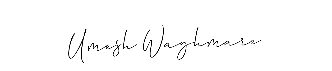 Also we have Umesh Waghmare name is the best signature style. Create professional handwritten signature collection using Allison_Script autograph style. Umesh Waghmare signature style 2 images and pictures png