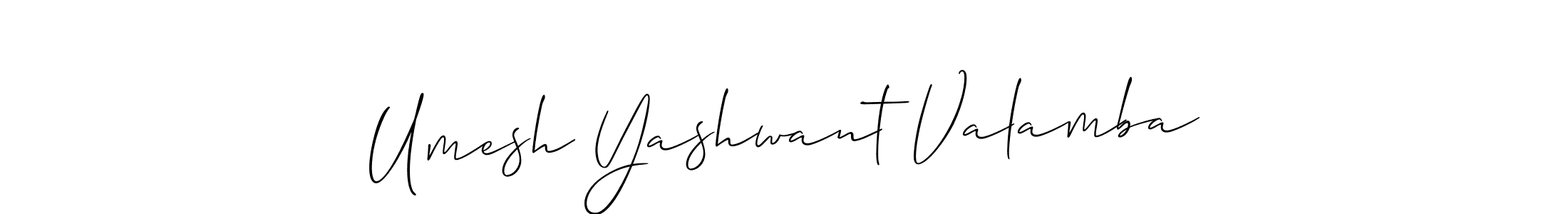 Make a beautiful signature design for name Umesh Yashwant Valamba. Use this online signature maker to create a handwritten signature for free. Umesh Yashwant Valamba signature style 2 images and pictures png