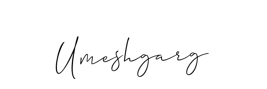Design your own signature with our free online signature maker. With this signature software, you can create a handwritten (Allison_Script) signature for name Umeshgarg. Umeshgarg signature style 2 images and pictures png