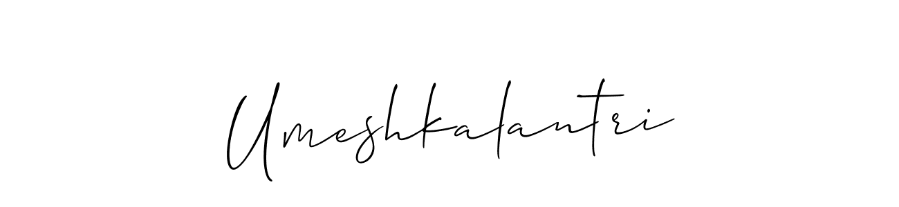 if you are searching for the best signature style for your name Umeshkalantri. so please give up your signature search. here we have designed multiple signature styles  using Allison_Script. Umeshkalantri signature style 2 images and pictures png
