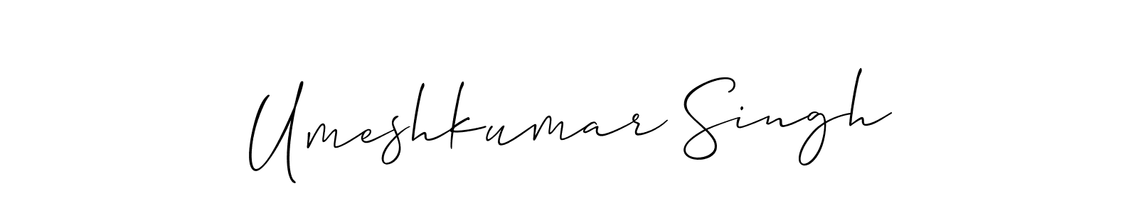 It looks lik you need a new signature style for name Umeshkumar Singh. Design unique handwritten (Allison_Script) signature with our free signature maker in just a few clicks. Umeshkumar Singh signature style 2 images and pictures png