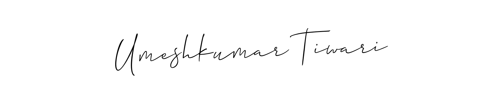 Umeshkumar Tiwari stylish signature style. Best Handwritten Sign (Allison_Script) for my name. Handwritten Signature Collection Ideas for my name Umeshkumar Tiwari. Umeshkumar Tiwari signature style 2 images and pictures png