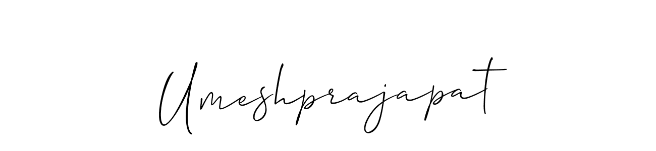 Also we have Umeshprajapat name is the best signature style. Create professional handwritten signature collection using Allison_Script autograph style. Umeshprajapat signature style 2 images and pictures png