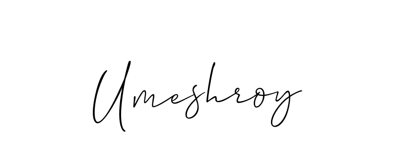 Create a beautiful signature design for name Umeshroy. With this signature (Allison_Script) fonts, you can make a handwritten signature for free. Umeshroy signature style 2 images and pictures png