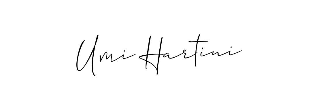 Make a beautiful signature design for name Umi Hartini. Use this online signature maker to create a handwritten signature for free. Umi Hartini signature style 2 images and pictures png