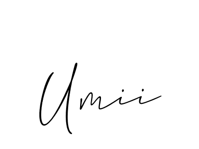 How to Draw Umii signature style? Allison_Script is a latest design signature styles for name Umii. Umii signature style 2 images and pictures png