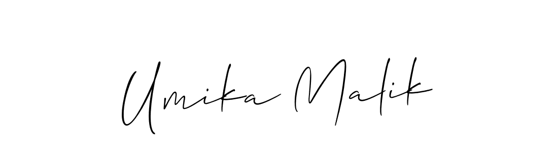 Check out images of Autograph of Umika Malik name. Actor Umika Malik Signature Style. Allison_Script is a professional sign style online. Umika Malik signature style 2 images and pictures png