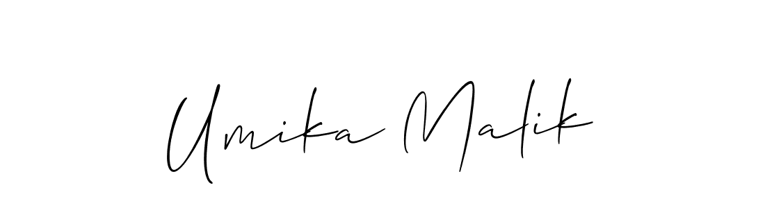 See photos of Umika Malik official signature by Spectra . Check more albums & portfolios. Read reviews & check more about Allison_Script font. Umika Malik signature style 2 images and pictures png