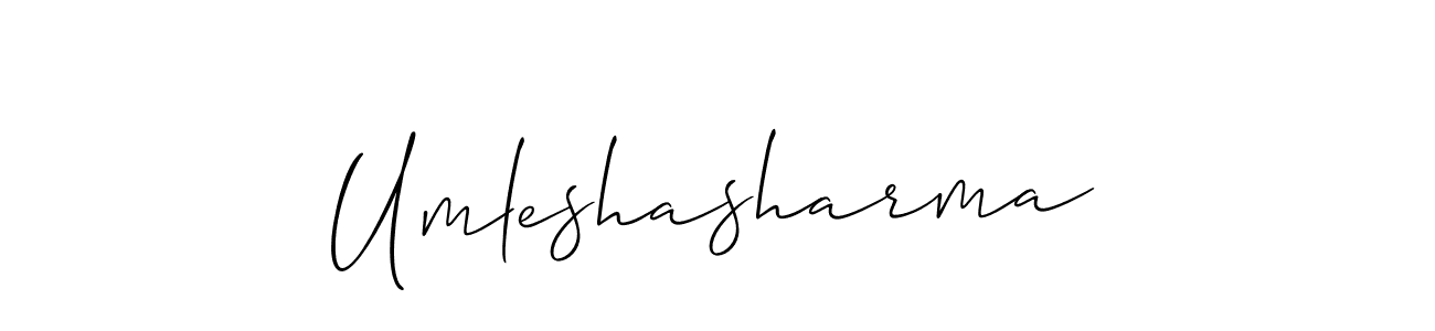 if you are searching for the best signature style for your name Umleshasharma. so please give up your signature search. here we have designed multiple signature styles  using Allison_Script. Umleshasharma signature style 2 images and pictures png