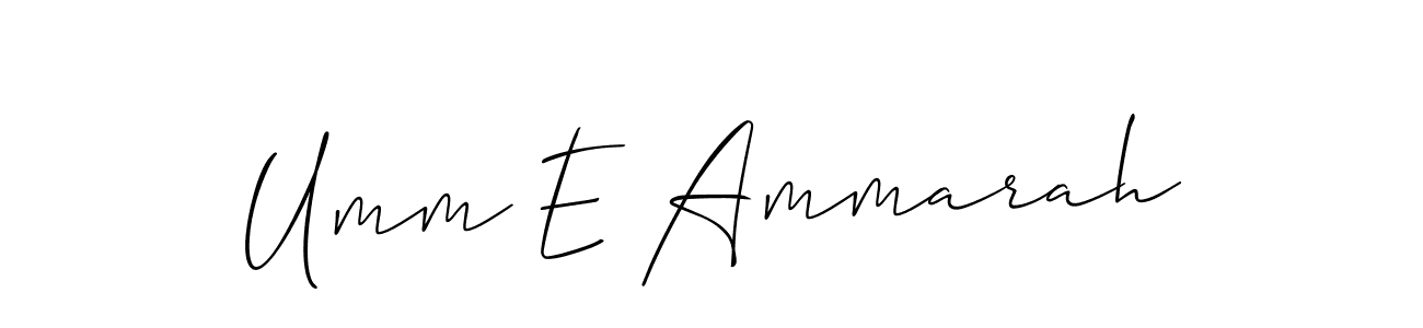 Make a beautiful signature design for name Umm E Ammarah. Use this online signature maker to create a handwritten signature for free. Umm E Ammarah signature style 2 images and pictures png