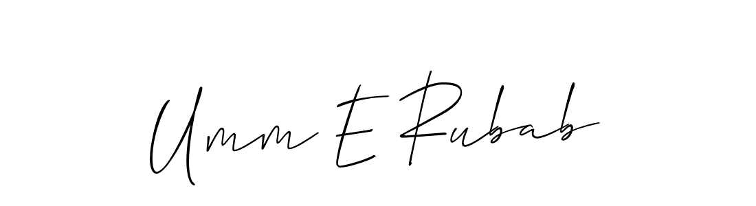 Check out images of Autograph of Umm E Rubab name. Actor Umm E Rubab Signature Style. Allison_Script is a professional sign style online. Umm E Rubab signature style 2 images and pictures png