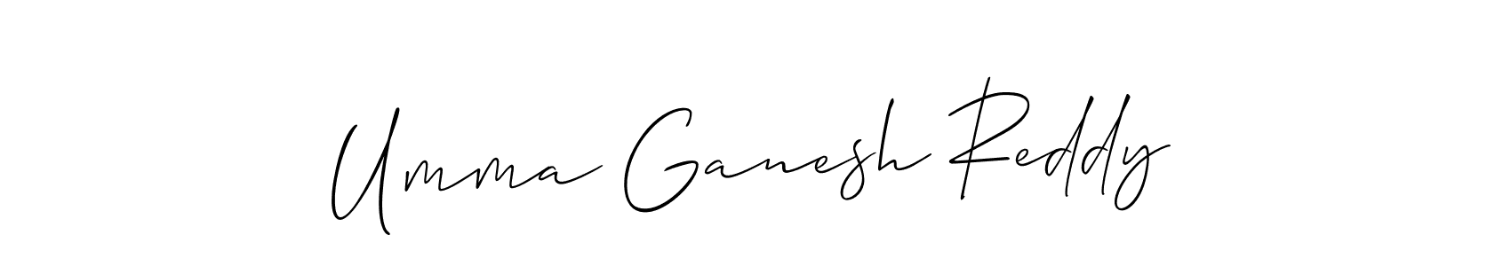 Make a short Umma Ganesh Reddy signature style. Manage your documents anywhere anytime using Allison_Script. Create and add eSignatures, submit forms, share and send files easily. Umma Ganesh Reddy signature style 2 images and pictures png