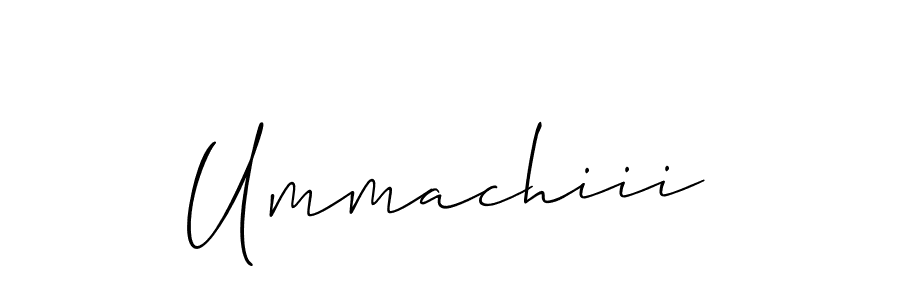 How to Draw Ummachiii signature style? Allison_Script is a latest design signature styles for name Ummachiii. Ummachiii signature style 2 images and pictures png