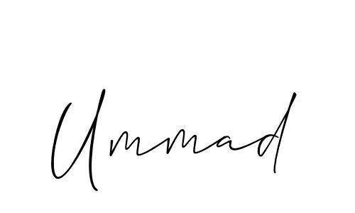 Create a beautiful signature design for name Ummad. With this signature (Allison_Script) fonts, you can make a handwritten signature for free. Ummad signature style 2 images and pictures png