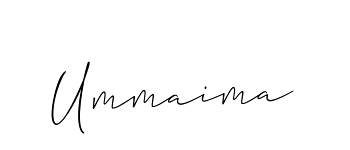 if you are searching for the best signature style for your name Ummaima. so please give up your signature search. here we have designed multiple signature styles  using Allison_Script. Ummaima signature style 2 images and pictures png