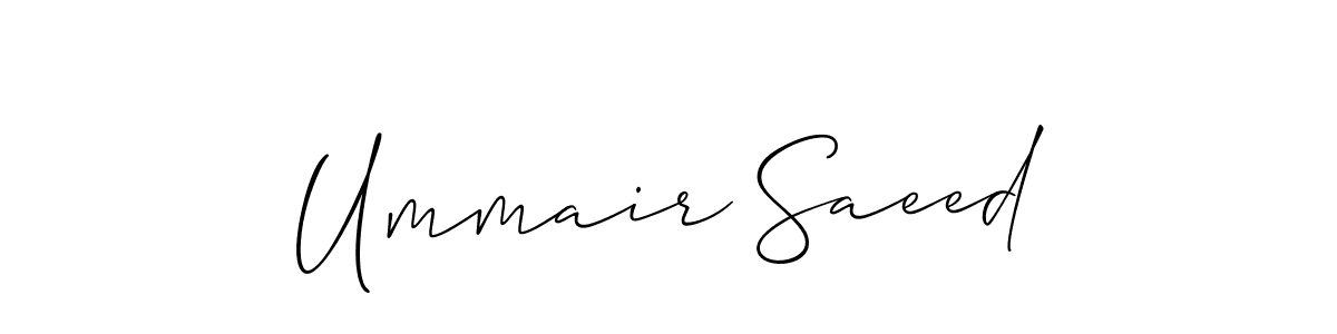 How to Draw Ummair Saeed signature style? Allison_Script is a latest design signature styles for name Ummair Saeed. Ummair Saeed signature style 2 images and pictures png