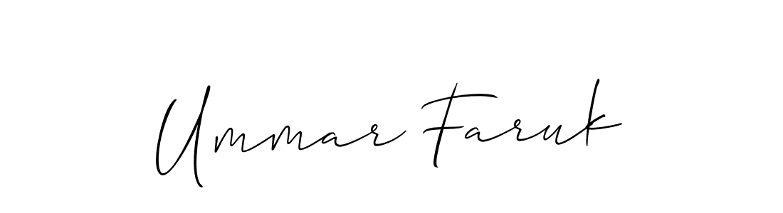 Best and Professional Signature Style for Ummar Faruk. Allison_Script Best Signature Style Collection. Ummar Faruk signature style 2 images and pictures png