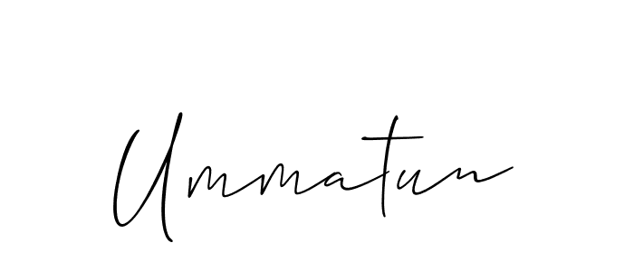 How to make Ummatun signature? Allison_Script is a professional autograph style. Create handwritten signature for Ummatun name. Ummatun signature style 2 images and pictures png