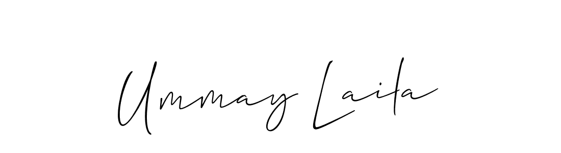 Design your own signature with our free online signature maker. With this signature software, you can create a handwritten (Allison_Script) signature for name Ummay Laila. Ummay Laila signature style 2 images and pictures png