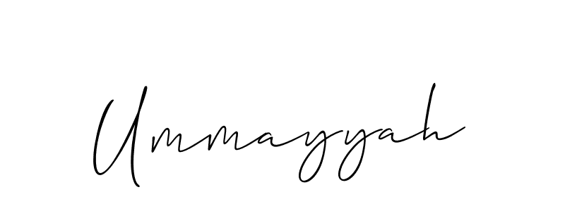 It looks lik you need a new signature style for name Ummayyah. Design unique handwritten (Allison_Script) signature with our free signature maker in just a few clicks. Ummayyah signature style 2 images and pictures png