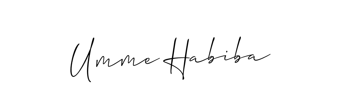 You can use this online signature creator to create a handwritten signature for the name Umme Habiba. This is the best online autograph maker. Umme Habiba signature style 2 images and pictures png