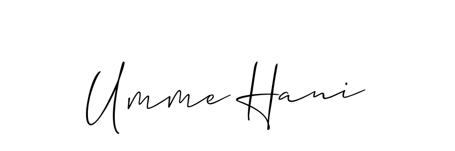 You can use this online signature creator to create a handwritten signature for the name Umme Hani. This is the best online autograph maker. Umme Hani signature style 2 images and pictures png