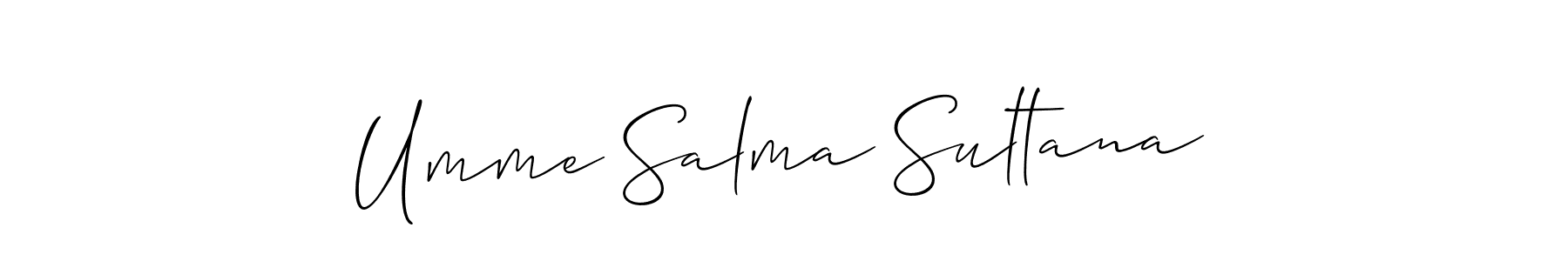 Make a beautiful signature design for name Umme Salma Sultana. Use this online signature maker to create a handwritten signature for free. Umme Salma Sultana signature style 2 images and pictures png