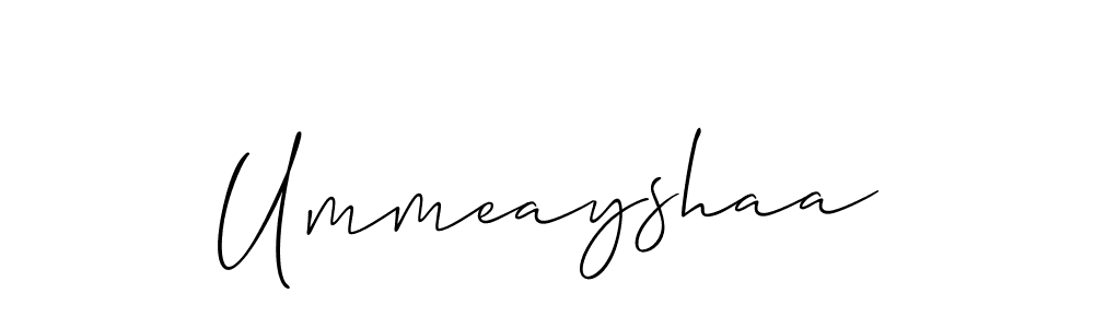 Make a beautiful signature design for name Ummeayshaa. Use this online signature maker to create a handwritten signature for free. Ummeayshaa signature style 2 images and pictures png