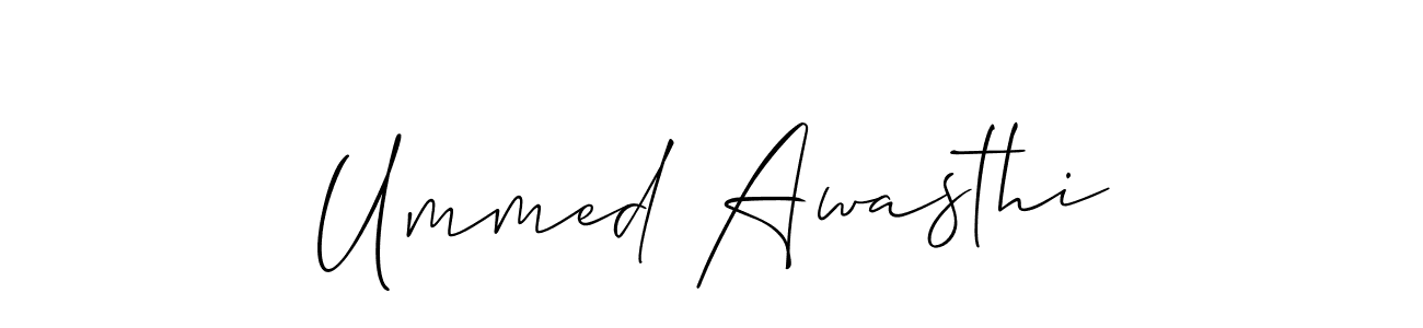 Similarly Allison_Script is the best handwritten signature design. Signature creator online .You can use it as an online autograph creator for name Ummed Awasthi. Ummed Awasthi signature style 2 images and pictures png