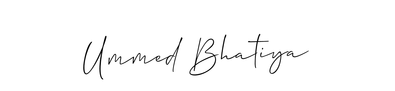 Also You can easily find your signature by using the search form. We will create Ummed Bhatiya name handwritten signature images for you free of cost using Allison_Script sign style. Ummed Bhatiya signature style 2 images and pictures png