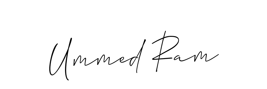 It looks lik you need a new signature style for name Ummed Ram. Design unique handwritten (Allison_Script) signature with our free signature maker in just a few clicks. Ummed Ram signature style 2 images and pictures png