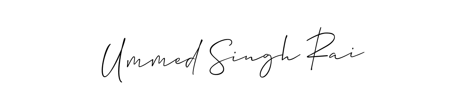 Design your own signature with our free online signature maker. With this signature software, you can create a handwritten (Allison_Script) signature for name Ummed Singh Rai. Ummed Singh Rai signature style 2 images and pictures png