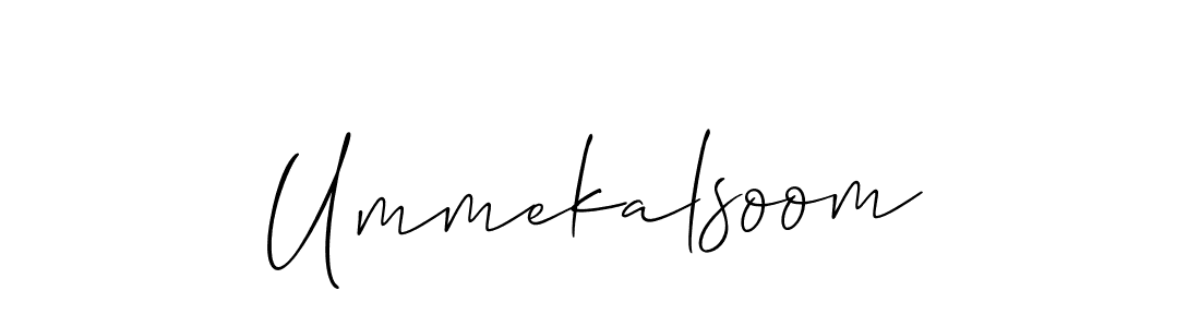 It looks lik you need a new signature style for name Ummekalsoom. Design unique handwritten (Allison_Script) signature with our free signature maker in just a few clicks. Ummekalsoom signature style 2 images and pictures png