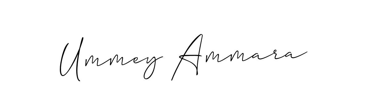 if you are searching for the best signature style for your name Ummey Ammara. so please give up your signature search. here we have designed multiple signature styles  using Allison_Script. Ummey Ammara signature style 2 images and pictures png