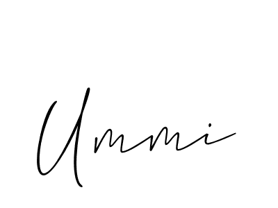 Ummi stylish signature style. Best Handwritten Sign (Allison_Script) for my name. Handwritten Signature Collection Ideas for my name Ummi. Ummi signature style 2 images and pictures png