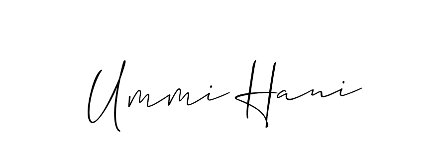 Once you've used our free online signature maker to create your best signature Allison_Script style, it's time to enjoy all of the benefits that Ummi Hani name signing documents. Ummi Hani signature style 2 images and pictures png