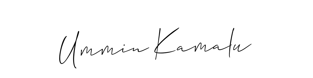 Make a short Ummin Kamalu signature style. Manage your documents anywhere anytime using Allison_Script. Create and add eSignatures, submit forms, share and send files easily. Ummin Kamalu signature style 2 images and pictures png