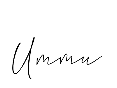 Design your own signature with our free online signature maker. With this signature software, you can create a handwritten (Allison_Script) signature for name Ummu. Ummu signature style 2 images and pictures png