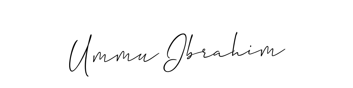 Similarly Allison_Script is the best handwritten signature design. Signature creator online .You can use it as an online autograph creator for name Ummu Ibrahim. Ummu Ibrahim signature style 2 images and pictures png