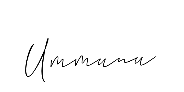 How to make Ummunu signature? Allison_Script is a professional autograph style. Create handwritten signature for Ummunu name. Ummunu signature style 2 images and pictures png